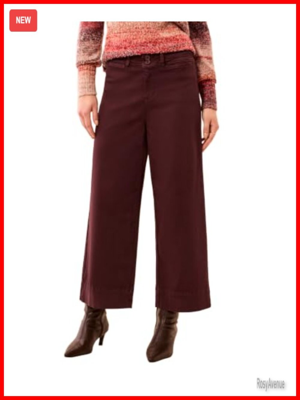 High Rise Fly Front Stretch Palazzo Pants Wide Leg Trousers